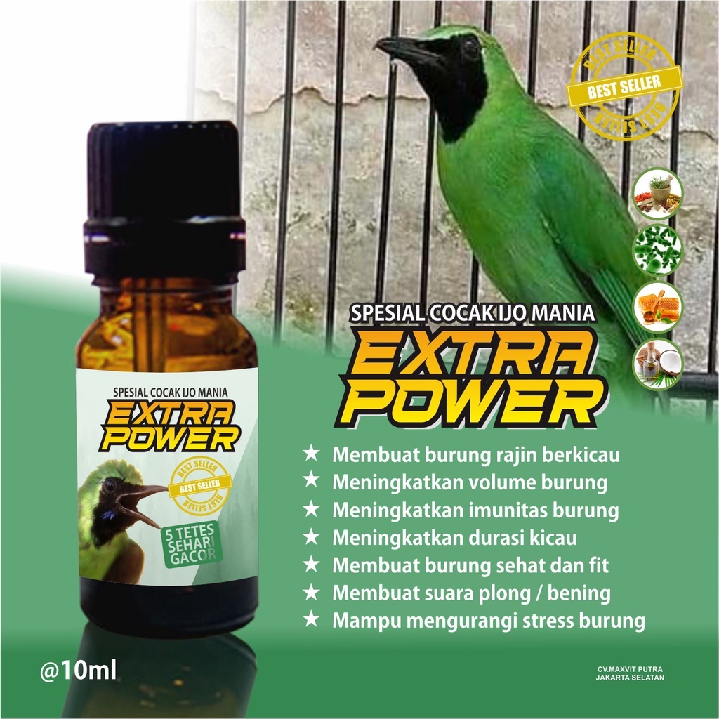 Jual VITAMIN BURUNG EXTRA POWER SPESIAL COCAK IJO HARIAN DAN LOMBA ... Jual VITAMIN BURUNG EXTRA POWER SPESIAL COCAK IJO HARIAN DAN LOMBA ...